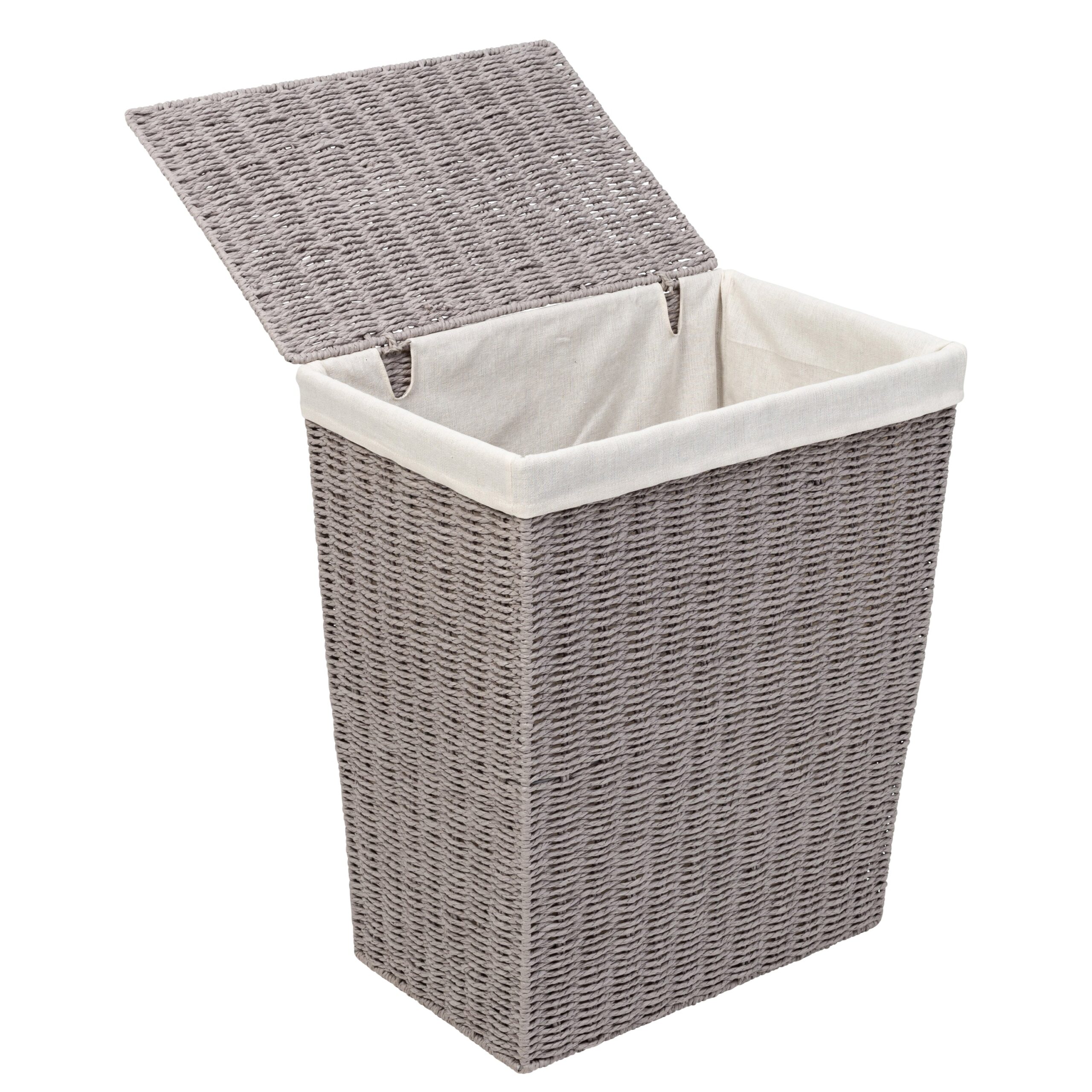 gray twisted paper rope 7 piece storage basket set gray twisted paper rope 7 piece storage basket set