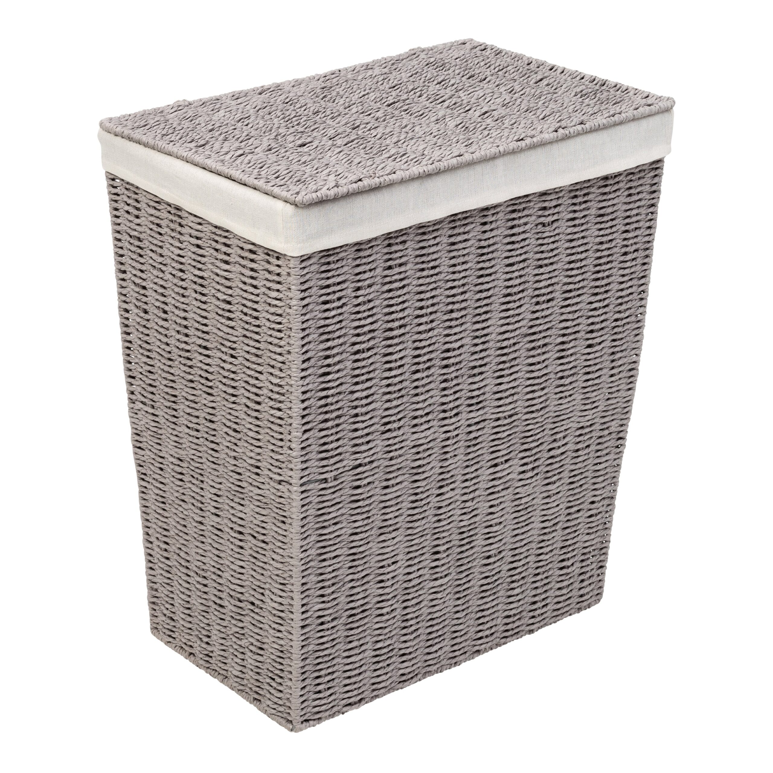 gray twisted paper rope 7 piece storage basket set gray twisted paper rope 7 piece storage basket set