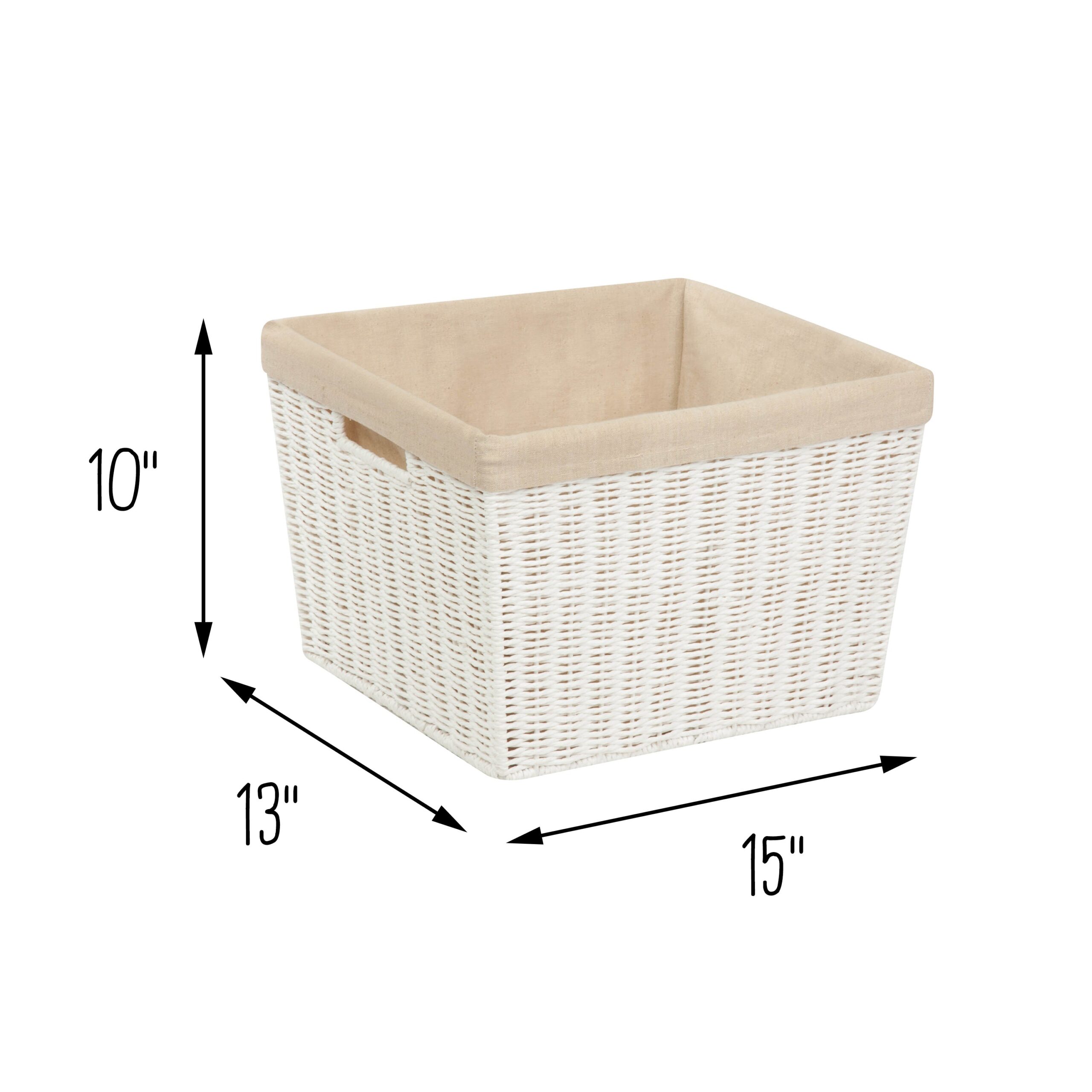 white paper rope large storage basket with liner white paper rope large storage basket with liner