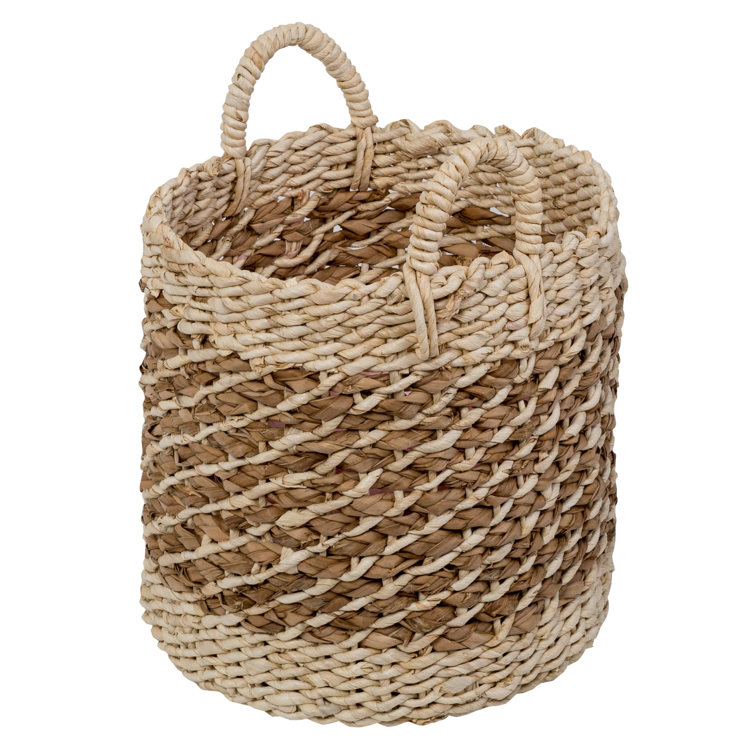 natural tea stained large wicker storage basket with handles natural tea stained large wicker storage basket with handles