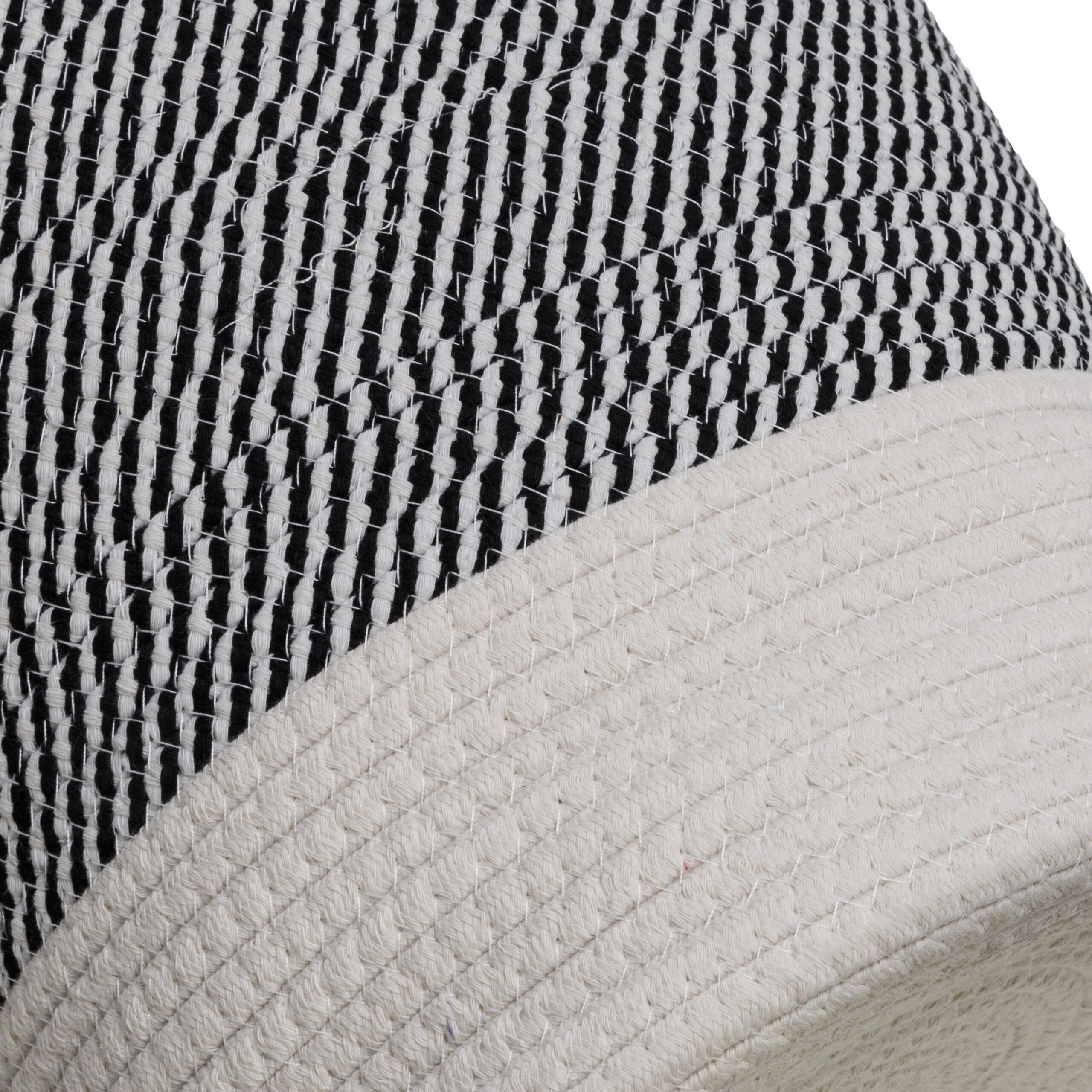 gray/white cotton rope nesting baskets (set of 3) gray/white cotton rope nesting baskets (set of 3)