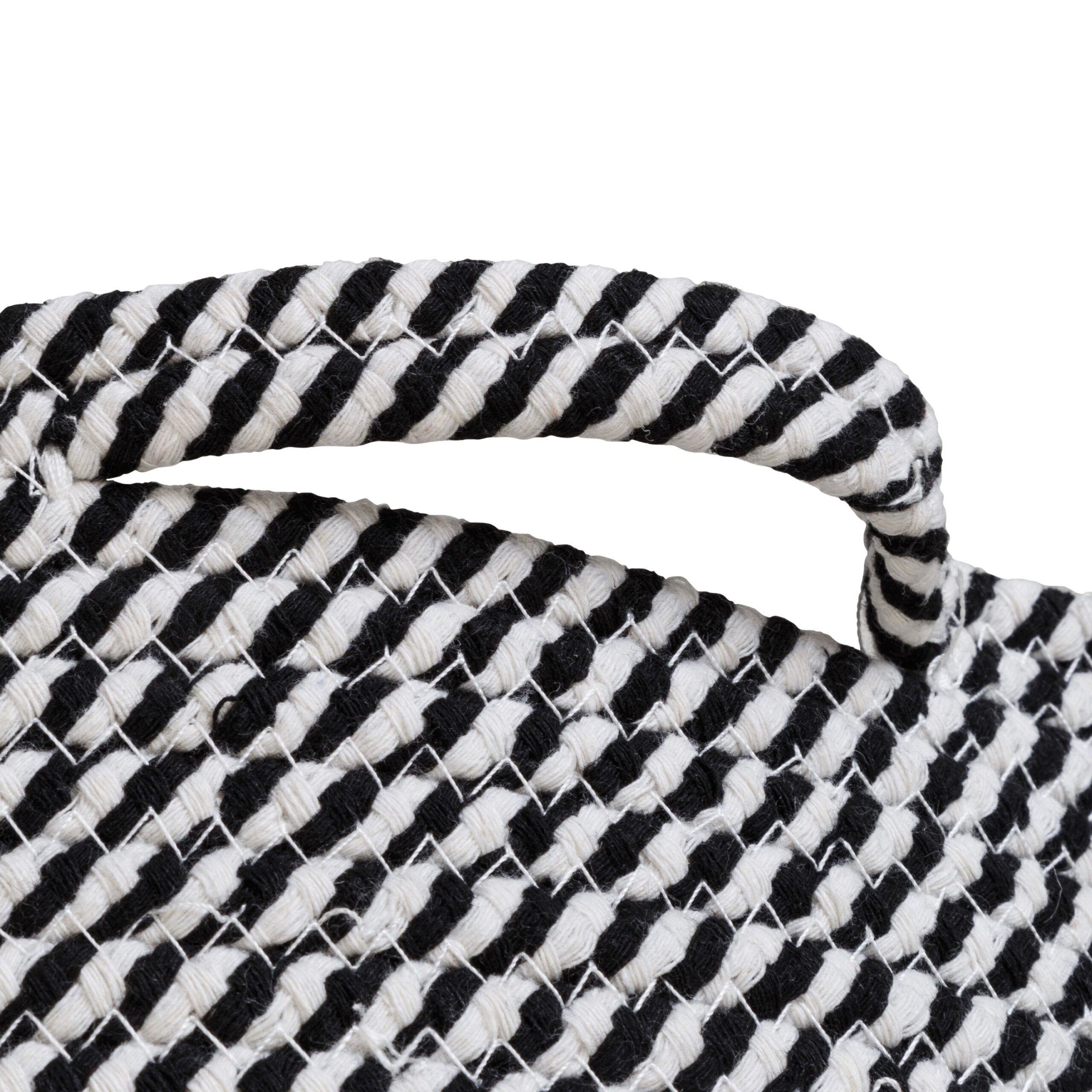 gray/white cotton rope nesting baskets (set of 3) gray/white cotton rope nesting baskets (set of 3)